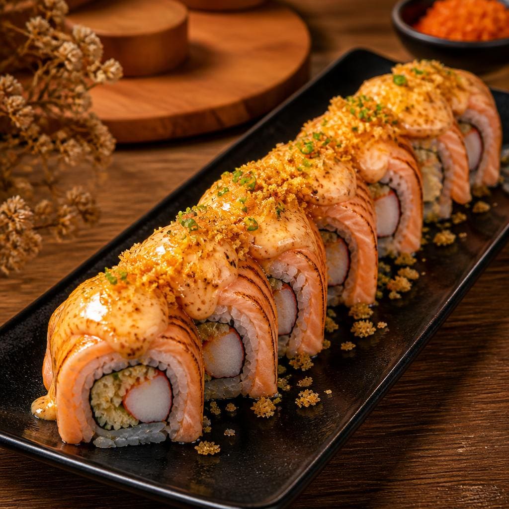 Salmon Mentai Roll